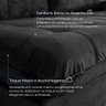Sofá Califórnia Retrátil e Reclinável 4 Lugares 2,30m com Molas Ensacadas e Pillow Preto - 5