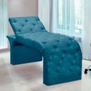 Ver imagem 2 de Maca Estofada Estética Cílios Regulável Spa Veludo Ana:azul Turquesa