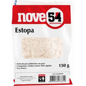 Estopa branca 150g para polimento - Nove54