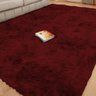 Tapete Shaggy para Sala Felpudo 200x140cm Vermelho Casu - 1