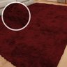 Tapete Shaggy para Sala Felpudo 200x140cm Vermelho Casu - 2