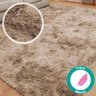 Tapete Shaggy para Sala Felpudo 300x200cm Bege Casu - 3
