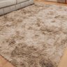 Tapete Shaggy para Sala Felpudo 300x200cm Bege Casu - 1