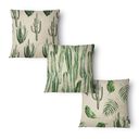 Ver imagem 1 de Kit 3 Capas de Almofada 43x43cm - Floral - Tecido Veludo 100% Poliéster
