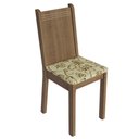 Ver imagem 6 de Conjunto Sala de Jantar Mesa Tampo de Vidro 6 Cadeiras Rustic-lírio Bege
