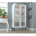 Ver imagem 2 de Cristaleira Tiffany 2 Portas de Vidro Branco