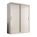 Ver imagem 7 de Guarda-roupa Solteiro Roma 2 Portas de Correr 2 Gavetas Branco