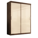 Ver imagem 7 de Guarda Roupa Solteiro Roma 2 Portas de Correr 2 Gavetas Chocolate/off-white