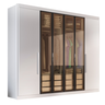 Guarda Roupa Casal Valencia 6 Portas 6 Gavetas com Vidro Reflecta - 6
