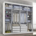 Ver imagem 3 de Guarda Roupa Casal Valencia 6 Portas 6 Gavetas com Vidro Reflecta