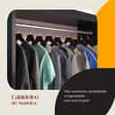 Ver imagem 7 de Guarda-roupa Solteiro Roma 2 Portas de Correr 2 Gavetas Cor Ônix