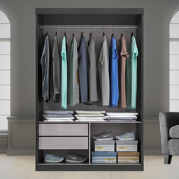 Guarda-roupa Roma 2 Portas Corre 2 Gavetas com Esp Onix - 3