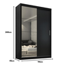 Guarda-roupa Roma 2 Portas Corre 2 Gavetas com Esp Onix - 7