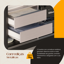 Ver imagem 6 de Guarda Roupa Solteiro Roma 2 Portas Corre 2 Gavetas com Esp Onix