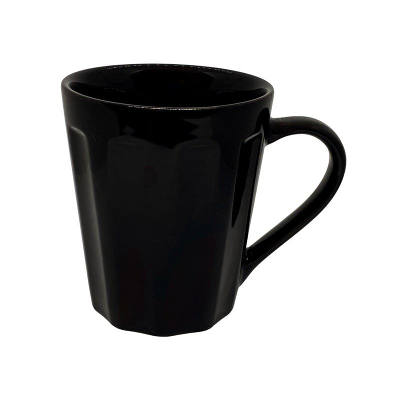 Caneca Canelada Preto Rr 901