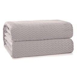 Cobertor Solteiro Hedrons Plush Tweed Cevada 280 g/m² - 1