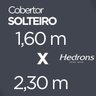 Cobertor Solteiro Hedrons Plush Tweed Cevada 280 g/m² - 4