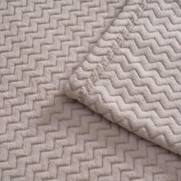 Cobertor Solteiro Hedrons Plush Tweed Cevada 280 g/m² - 2