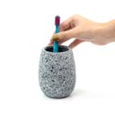 Ver imagem 2 de Porta Objetos de Cerâmica Granulado Cinza - Oikos