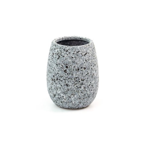 Porta Objetos de Cerâmica Granulado Cinza - Oikos