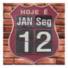 Calendário Decorativo de Parede Vintage Retrô Flip 40cm - 1