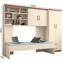 Ver imagem 2 de Quarto Infantil Chiara 4 Portas 2 Gavetas MDP Off White Phoenix Baby