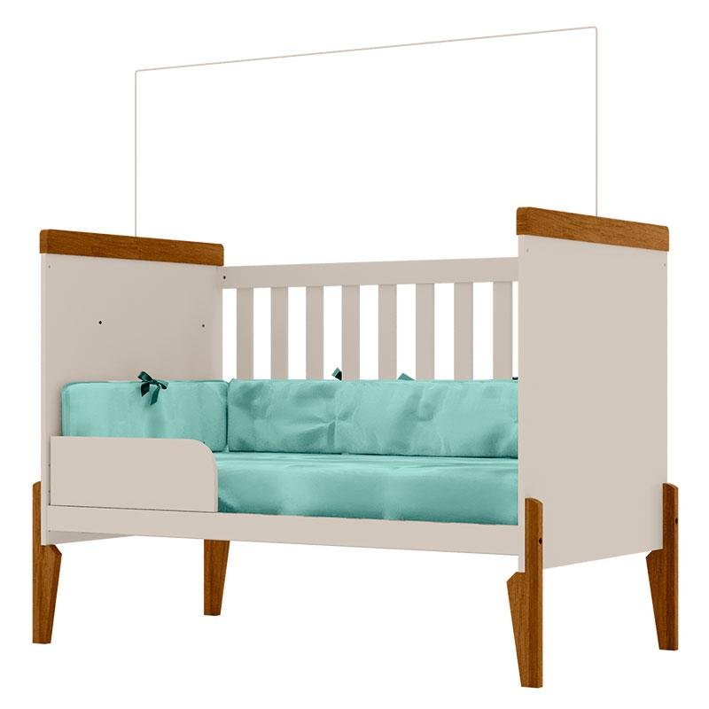 Berço Americano Ambiente Emilly Off White Carvalho - Canaã - 4