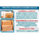 Ver imagem 3 de Conjunto: Mesa Sala Jantar Maldivas Tampo Curvo 180cm+6 Cadeiras Dakota Madeira Naturale - Capuccino