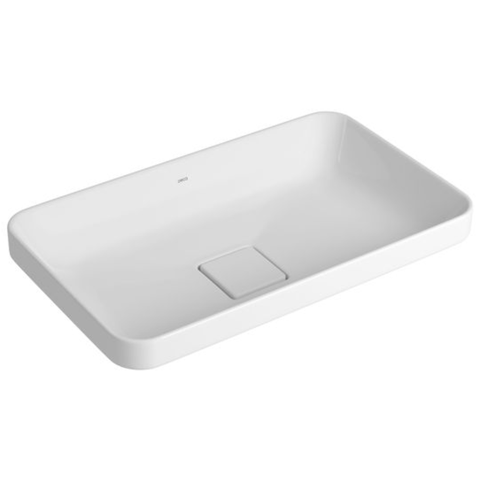 Cuba Retangular de Sobrepor 50cm Deca Slim Branco L.23050.17