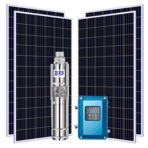 Kit Bomba Submersa Solar 500W Até 110m ou 13.280L/dia