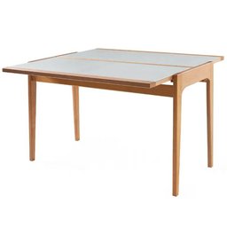 Mesa Aparador Seixas Tampo de Vidro - Fendi Claro - 2