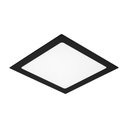 Ver imagem 1 de Luminária Painel Preto Lys Led Taschibra 18w Quadrado Embutir - Luz Fria 6500k