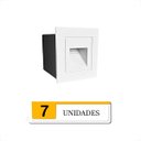 Ver imagem 2 de 7 Balizador Parede Branco Mini Embutido Led 3000k Lup75