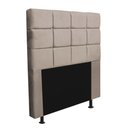 Ver imagem 4 de Kit Cabeceira + Calçadeira Baú Espanha 90cm Solteiro para Cama Box Corino Bege - Gat Magazine