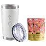 Copo Térmico Tipo Stanley Glück 591Ml Off White + Drinks - 1
