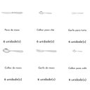 Ver imagem 3 de Faqueiro Tramontina Laguna 36 Peças em Aço Inox com Acabamento em Brilho e Detalhes nos Cabos