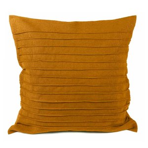 Capa de Almofada Drapeada Caramelo – 50x50cm Santa Luzia