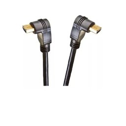 Cabo Hdmi 2.0 4k 19+1p Ultra Hd Gold 90º 30awg 2m - 1