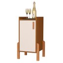 Ver imagem 1 de Armário Poseidon Balcão Multiuso com 1 Porta Qualitare:cedro Offwhite