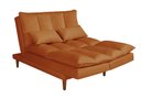 Ver imagem 5 de Sofá Cama Vancouver Suede 3 Lugares Terracota 174 Império Estofados