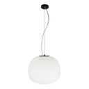 Ver imagem 1 de Pendente Cloud Globo Preto Vidro 45cm Studioluce PD1497 ST2431