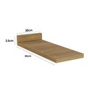 Ver imagem 2 de Tampo de Cozinha Modulado P/ Balcão E616 20cm Nogueira - Kappesberg