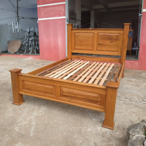 Cama Casal em Madeira de Demolição Modelo Almofadas Sudeste Rústico