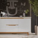 Ver imagem 6 de Buffet Duas Portas Flow Branco/freijó - Ej Móveis