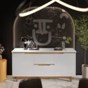 Ver imagem 4 de Buffet Duas Portas Flow Branco/freijó - Ej Móveis