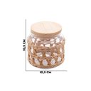 Ver imagem 3 de Pote de Vidro Borossilicato C/ Tampa em Madeira Sisal 520ml
