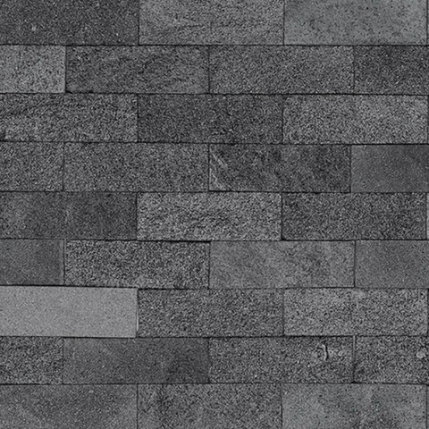 Pedra Natural Hitam Lisa 7,5x23 - 1m²