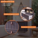 Ver imagem 3 de Gabinete para Banheiro 60cm 100% Mdf 1 Gaveta 1 Porta Basculante Sense Mgm Móveis Titanium/freijo