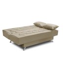 Ver imagem 5 de Sofá Cama 1,80m Istambul Suede Bege Mirra Decor