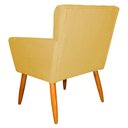 Ver imagem 3 de Kit 3 Poltronas Decorativa para Sala de Estar Cecília Suede Amarelo - Montanaris Decor Md Montanaris